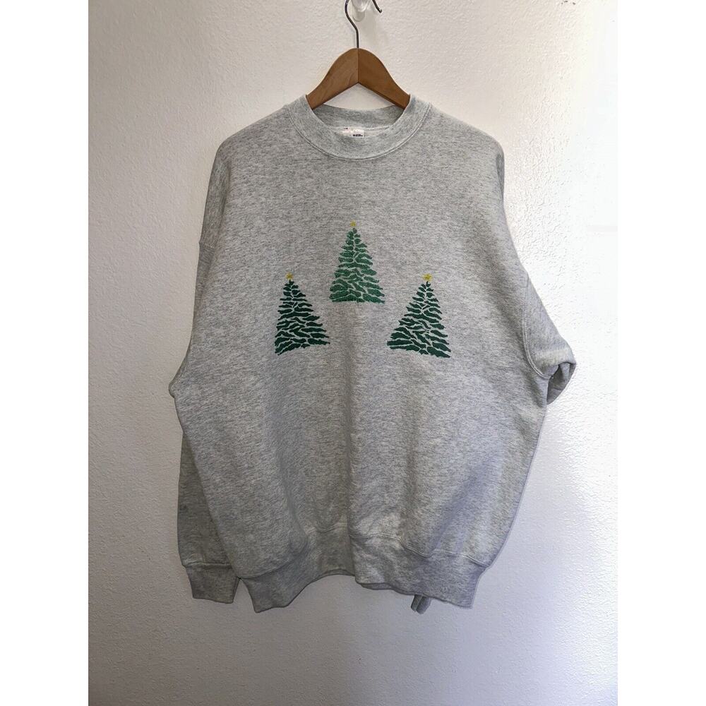 Vintage BVD Activewear Sz 3XL Christmas Sweater XXXL Made in USA